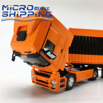 Big Diecast Alloy Truck Model Container Truck
